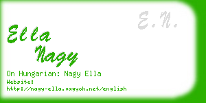 ella nagy business card